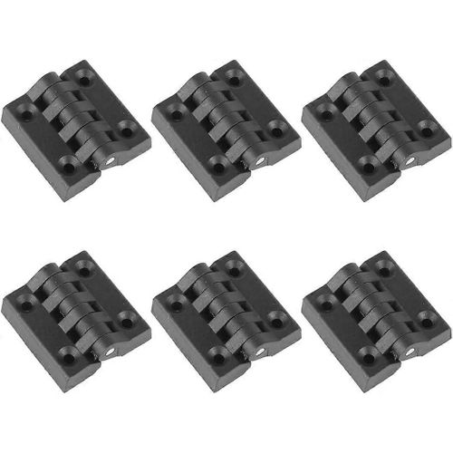 Charnires Pour Cadre De Porte, Kit D'installation De 6 Pices, Profil En Nylon Extrud, Charnire (40 X 40 Mm) (Noir)