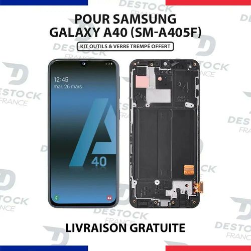 Chassis + Ecran Lcd + Vitre Pour Samsung Galaxy A40 Sm-A405f + Kit D'outils