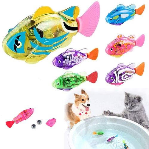 Chat Interactif lectrique Poisson Eau Chat Jouet Intrieur Jouer Natation Robot Chat Chien Jouet Coco