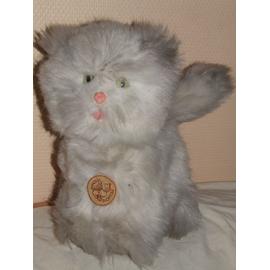 Chat Persan Peluche Minou Blanc Gris Ancien Vintage Doudou 25 Cm Rakuten