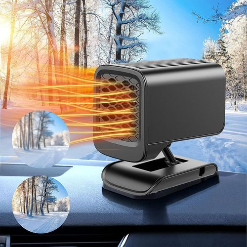 Chauffage De Voiture Portable, 12 V 150 W, 2 En 1 Pour Chauffage/Refroidissement, Avec Prise Allume-Cigare, Rotatif  360 Pour Pare-Brise
