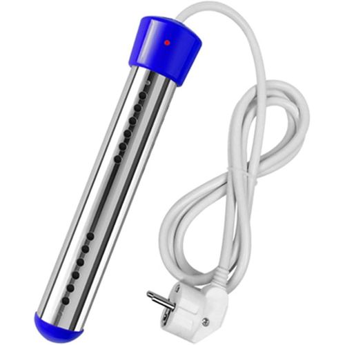 Chauffe-eau lectrique 2000 W, appareil  immersion instantane, chauffage portable pour piscine, prise UE, argent (bleu)
