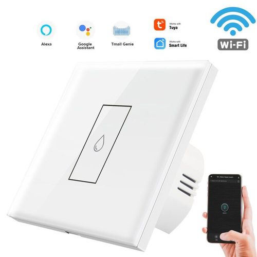 Chauffe eau lectrique 3000W, 20a, Type 86, avec interrupteur EU, wi fi, contrle  distance via application Tuya Smart Life, pour maison connecte