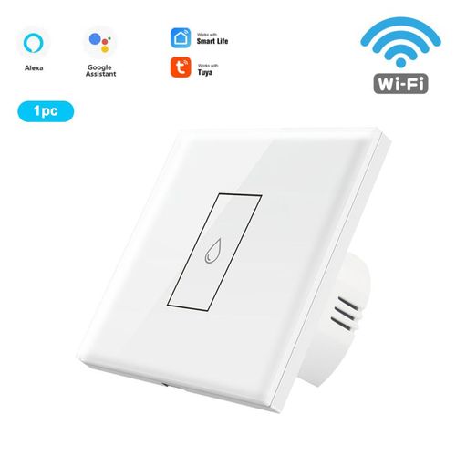 Chauffe-eau mural intelligent ue 20A, avec interrupteur WiFi, fonction de synchronisation, commande via application Tuya Smart Life, fonctionne avec Alexa Google Home