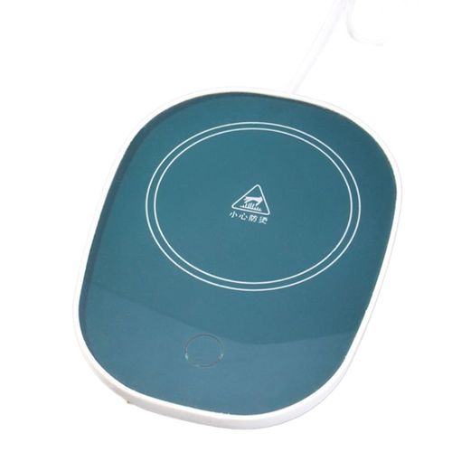 Chauffe-tasse  boisson,dessous verre chaud,coussin chauffant,tasse  caf,tapis pour le bureau,517C - Type Green