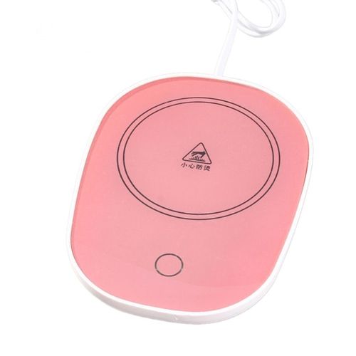 Chauffe-tasse  boisson,dessous verre chaud,coussin chauffant,tasse  caf,tapis pour le bureau,517C - Type Pink
