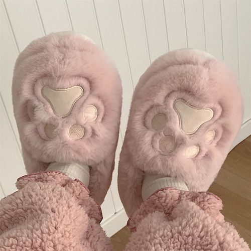 Chaussons En Coton  Fond Doux Et Chauds Pour Filles D'hiver Pour Femmes