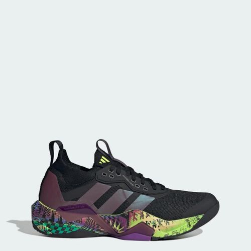 Chaussure Adidas X Jeremy Scott Rapidmove Adv 2 Adidas - Core Black / Aurora Met. / Acid Yellow - 43 1/3