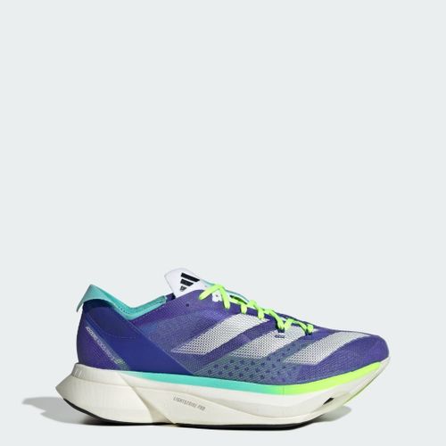 Chaussure Adizero Adios Pro 3 Adidas - Cobalt Blue / Zero Metalic / Lucid Lemon - 36 2/3