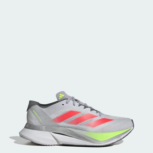 Chaussure Adizero Boston 12 Adidas - Dash Grey / Lucid Red / Lucid Lemon - 40 2/3