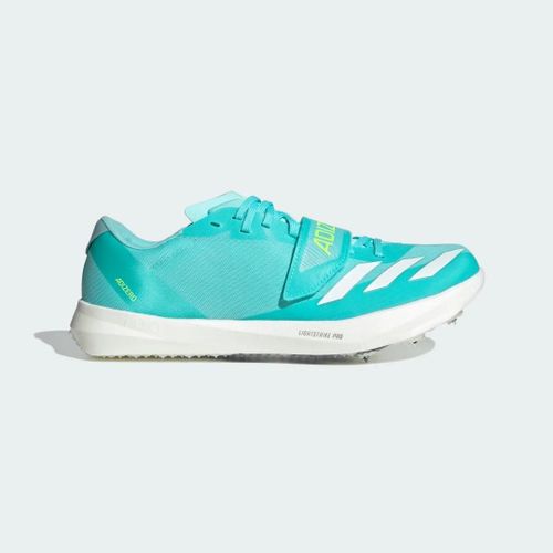 Chaussure D'Athltisme Adizero Tj/Pv Adidas - Flash Aqua / Zero Metalic / Lucid Lemon - 41 1/3