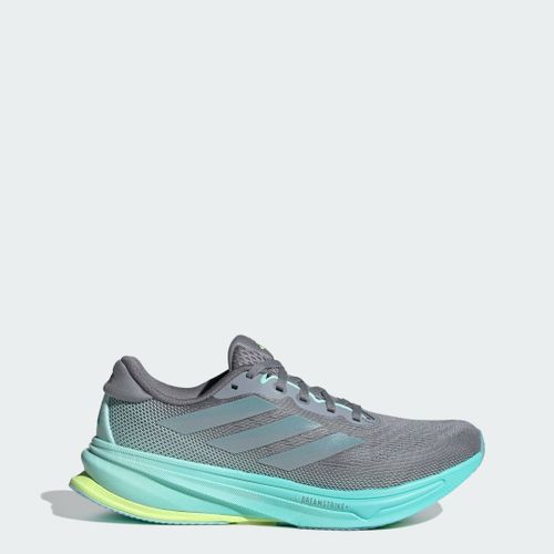 Chaussure De Running Supernova Rise2 Adidas - Grey / Magic Grey Met / Flash Aqua - 41 1/3