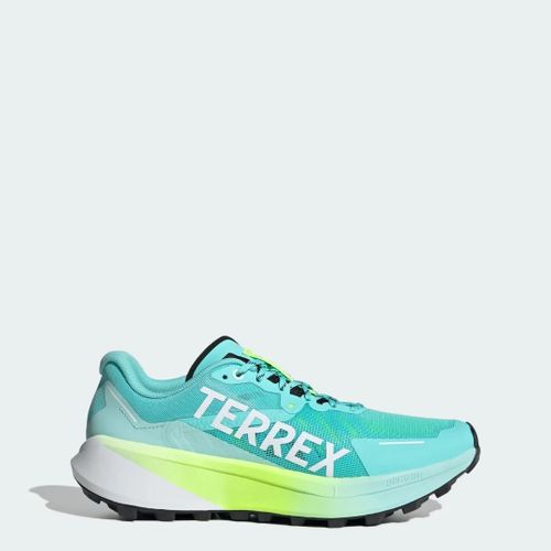 Chaussure De Trail Running Terrex Agravic 3 Adidas - Flash Aqua / Cloud White / Lucid Lemon - 41 1/3