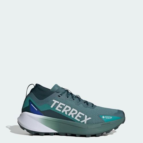 Chaussure De Trail Running Terrex Agravic Gtx Adidas - Preloved Teal / Cloud White / Semi Lucid Blue - 48