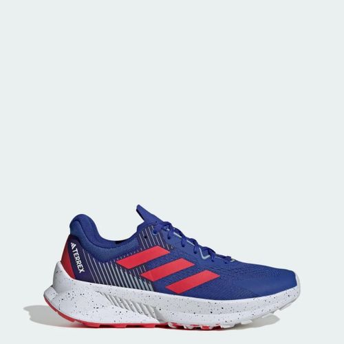 Chaussure De Trail Running Terrex Soulstride Flow Adidas - Dash Grey / Pure Ruby / Semi Lucid Blue - 39 1/3