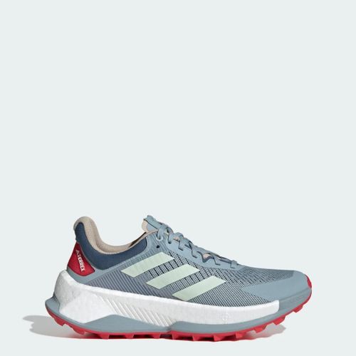 Chaussure De Trail Running Terrex Soulstride Ultra Adidas - Magic Grey / Linen Green / Pure Ruby - 42 2/3