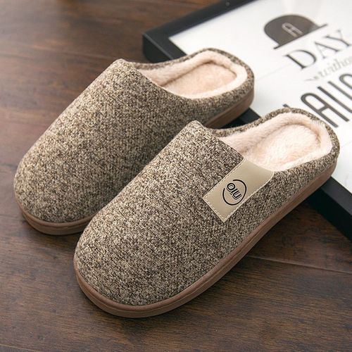 Chaussure Femme Pantoufles Hiver Chaudes D'hiver En Fausse Fourrure Pour Hommes Et Femmes, Diapositives En Peluche Pour Couple, Garons Et Filles, Chaussures De Maison En Coton, Talon Plat, Chambre  Coucher Intrieure