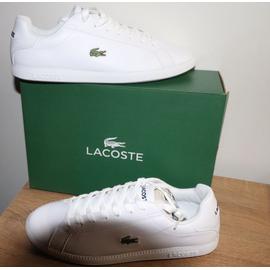 Chaussure Lacoste Homme cuir Blanche taille 43 Rakuten