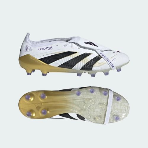 Chaussure Languette Rabattue Predator Elite Terrain Synthtique Adidas - Cloud White / Core Black / Gold Metallic - 40 2/3