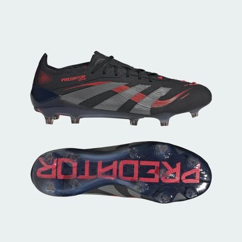 Chaussure Predator Elite Terrain Souple Adidas - Core Black / Grey Four / Lucid Red - 46