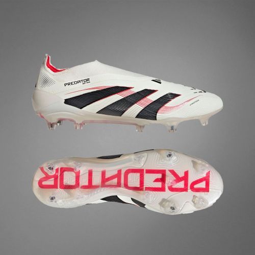 Chaussure Predator Elite Terrain Souple Adidas - Off White / Core Black / Pure Ruby - 39 1/3
