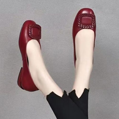 Chaussures  Talons Bas En Cuir Pu Souple Pour Femmes,Peu Profondes,Pointues,Parker,Confort,Mre,Escarpins,Talons Optiques,Dames,Travail,Petites Chaussures Dcontractes - 36