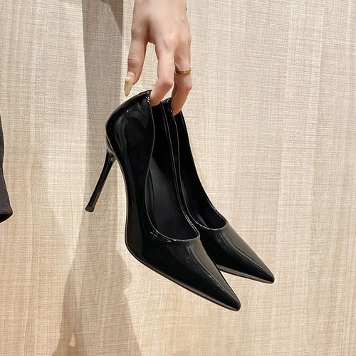 Chaussures  Talons Hauts Pour Dames,Chaussures  Talons Aiguilles,Parker Pointues,Noir,Document Chair,Bote De Nuit Sexy,Blanc Rver,Style Royal Rglable - 35