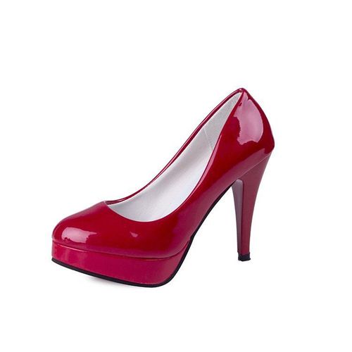 Chaussures  Talons Hauts Pour Femmes,Chaussures De Mariage Blanches,Escarpins De Fte  La Mode,Chaussures Optiques,Chaussures Rondes Noires Et Rouges,10 Cm,2023 - 42