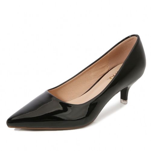 Chaussures  Talons Mi-Hauts Pour Femmes,Escarpins  Bout Pointu,lgants, La Mode,Pour Bureau,Noir,Rose,Rouge,5cm,E0005 - 43
