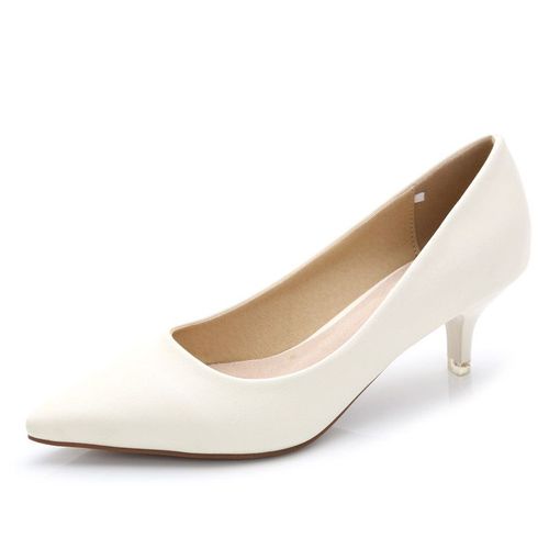 Chaussures  Talons Mi-Hauts Pour Femmes,Escarpins  Bout Pointu,lgants, La Mode,Pour Bureau,Noir,Rose,Rouge,5cm,E0005 - 37