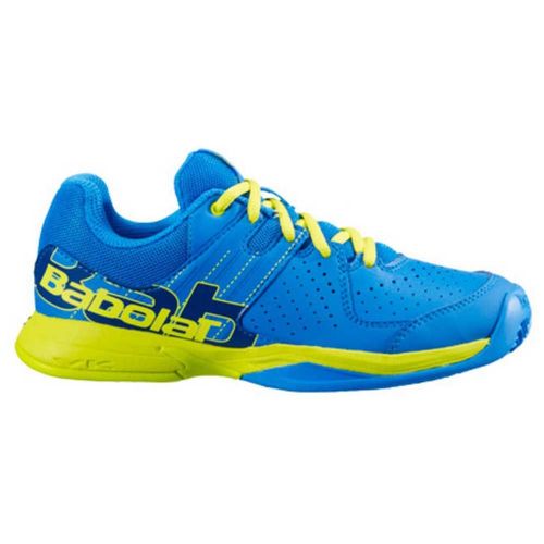 Chaussures: Babolat Pulsa Bleue Jaune Fluo Garcon 33s20691 4055-Taille-36.5