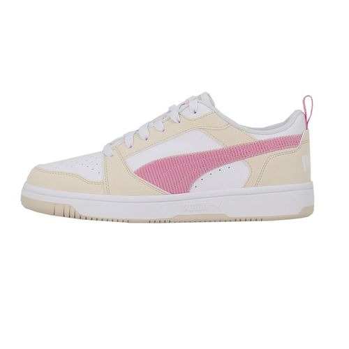 Chaussures Basses Cuir Ou Simili Puma Jr Rebound V6 Cord Beige - 39