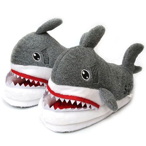 Chaussures Chaudes D'hiver Pour Hommes Et Femmes, Pantoufles D'intrieur En Fourrure De Requin, Tongs Pour Femmes