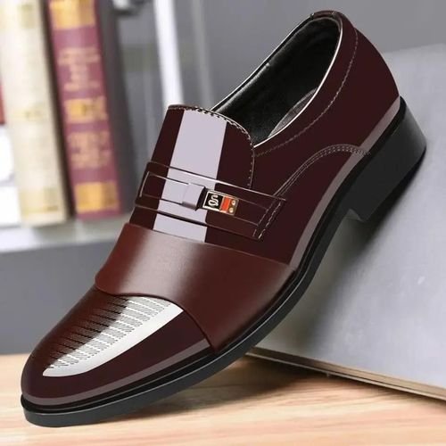 Chaussures D'affaires Dcontractes Pour Hommes,Chaussures Provoqu En Cuir Verni,Chaussures De Mariage,Document Solide,Printemps,Automne,Style,2024 - 41