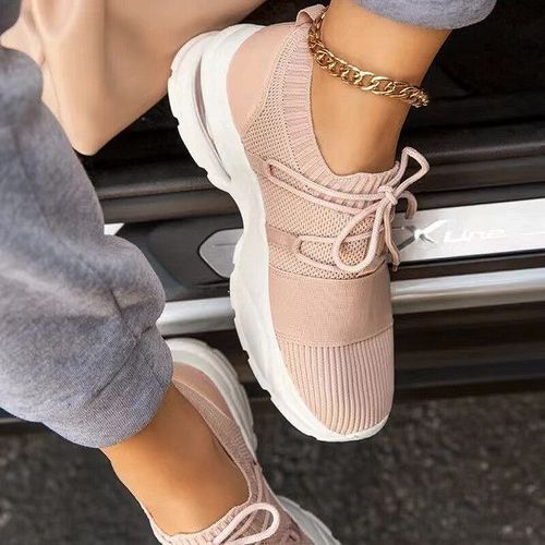 Chaussures D'allaitement Pour Femme,Baskets  Semelles Compenses,Grande Taille - 38