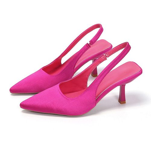 Chaussures D't  Bout Pointu Et Talons Mi-Hauts Pour Femmes,Sandales  Bout Vide,Vert,Nouvelle Mode,2023