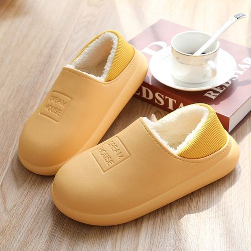 Chaussures D'hiver Pour Hommes Et Femmes, Pantoufles Impermables Et Chaudes En Fourrure, Sabots Amoureux, Chaussures D'intrieur Pour Dames, 2020