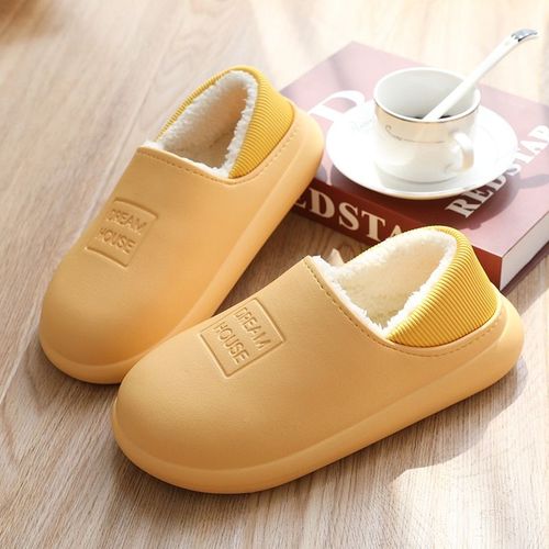 Chaussures D'hiver Pour Hommes Et Femmes, Pantoufles Impermables Et Chaudes En Fourrure, Sabots Amoureux, Chaussures D'intrieur Pour Dames, 2020