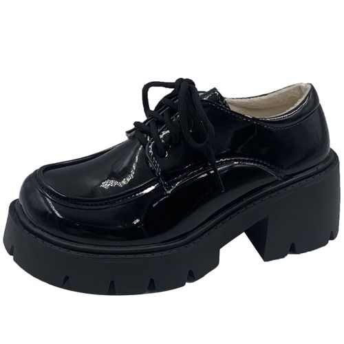 Chaussures D'uniforme En Cuir Pour Femmes,Chaussures  Plateforme Lolita,Petit Talon Bas,Britannique,Fille,Japonais,Sauvage,Noir,Rtro,Mary,Essence - 35