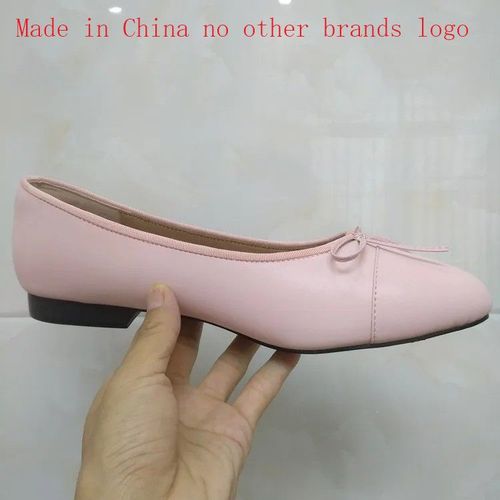 Chaussures De Ballet Classiques Pour Femmes,Escarpins De Base,pissure De Deux Documents,N?Ud En Tweed,Chaussures De Travail,Talons Bas,Escarpins  La Mode,2024 - 35