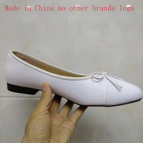 Chaussures De Ballet Classiques Pour Femmes,Escarpins De Base,pissure De Deux Documents,N?Ud En Tweed,Chaussures De Travail,Talons Bas,Escarpins  La Mode,2024 - 41