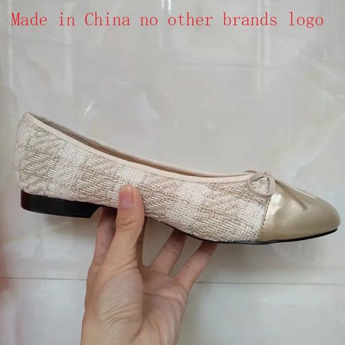 Chaussures De Ballet Classiques Pour Femmes,Escarpins De Base,pissure De Deux Documents,N?Ud En Tweed,Chaussures De Travail,Talons Bas,Escarpins  La Mode,2024 - 40