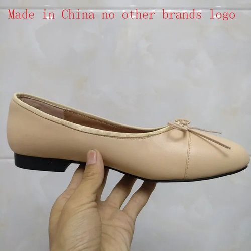 Chaussures De Ballet Classiques Pour Femmes,Escarpins De Base,pissure De Deux Documents,N?Ud En Tweed,Chaussures De Travail,Talons Bas,Escarpins  La Mode,2024 - 35