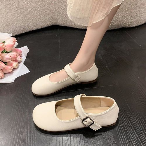Chaussures De Ballet En Pu Pieds Nus Pour Femmes,Plates,Astronomiques,Confortables,Douces,parses,Larges,Lgres,Bote Parker,Automne,2023 - 42