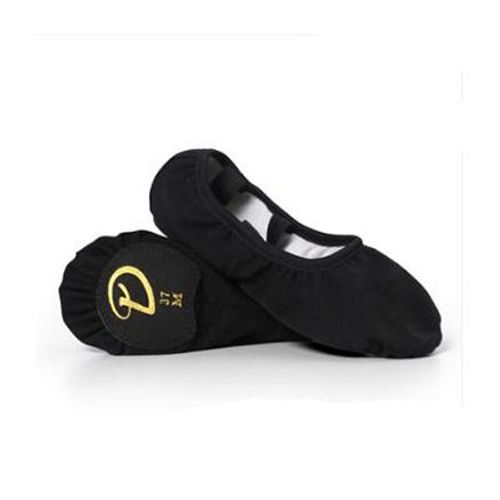 Chaussures De Ballet Pour Filles,Pantoufles De Danse Pour Femmes,Chaussures De Pratique  Enfiler En Toile Hautement Extensible  Semelle Fendue - 43