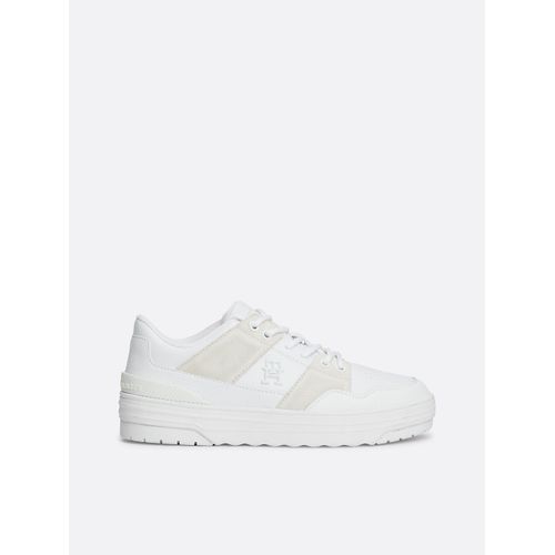 Chaussures De Basket Multitextures En Cuir Th Basket Sneaker Lo/White - 41