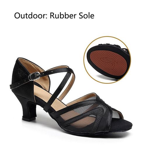 Chaussures De Brevlatine En Maille Ouverte  Lacets Pour Femme,Semelles En Caoutchouc/Daim,Recommande Un Talon De 5 1/2cm - 35
