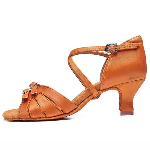 Chaussures De Danse Latine  Talons Pour Femmes,Pour Salle De Bal,Tango Jazz Salsa,Chaussures De Danse  Semelle Souple Et Ajustable - 35