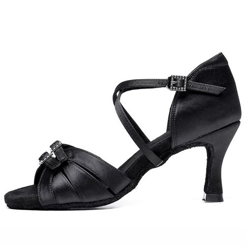 Chaussures De Danse Latine  Talons Pour Femmes,Pour Salle De Bal,Tango Jazz Salsa,Chaussures De Danse  Semelle Souple Et Ajustable - 36