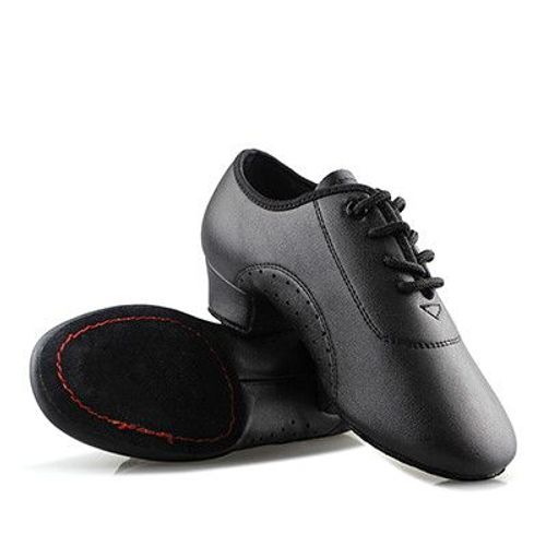 Chaussures De Danse Latine Noires  Talons Bas Pour Hommes,Chaussures De Jazz Modernes Pour Salle De Bal,Tango,Salsa,Rumba - 43